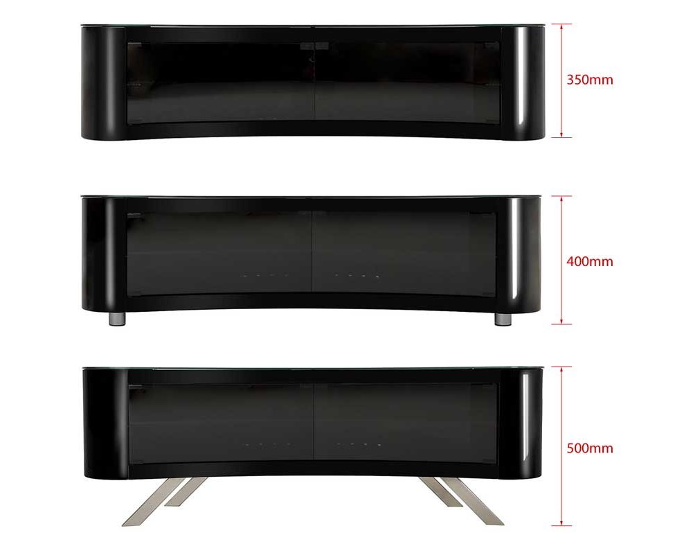 AVF Curved Bay TV Stand Round Unit For 42" to 70" LED CURVE OLED