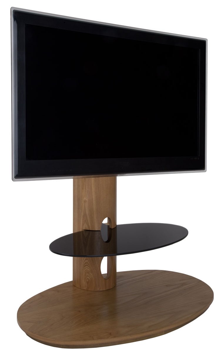 A GRADE AVF Chepstow Oak Cantilever TV Stand for up to 50