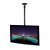 A GRADE B-Tech 75cm Black Flat Ceiling Mount